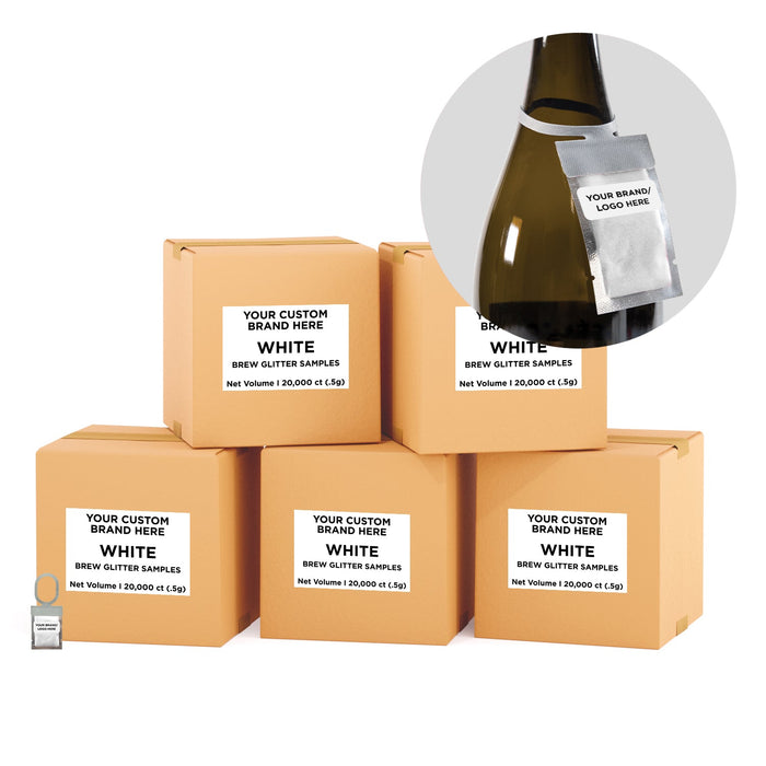 White Brew Glitter® Necker | Private Label-Brew Glitter®