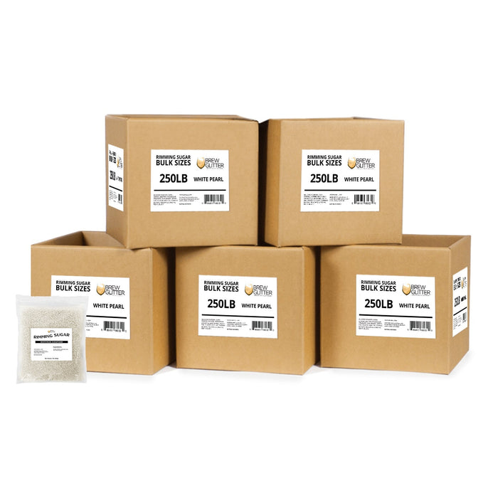 White Pearl Cocktail Rimming Sugar | Bulk Sizes-Brew Glitter®