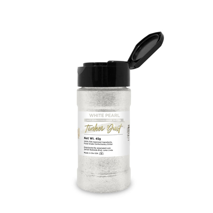 White Pearl Tinker Dust Food Grade Edible Glitter | Bulk Sizes-Brew Glitter®