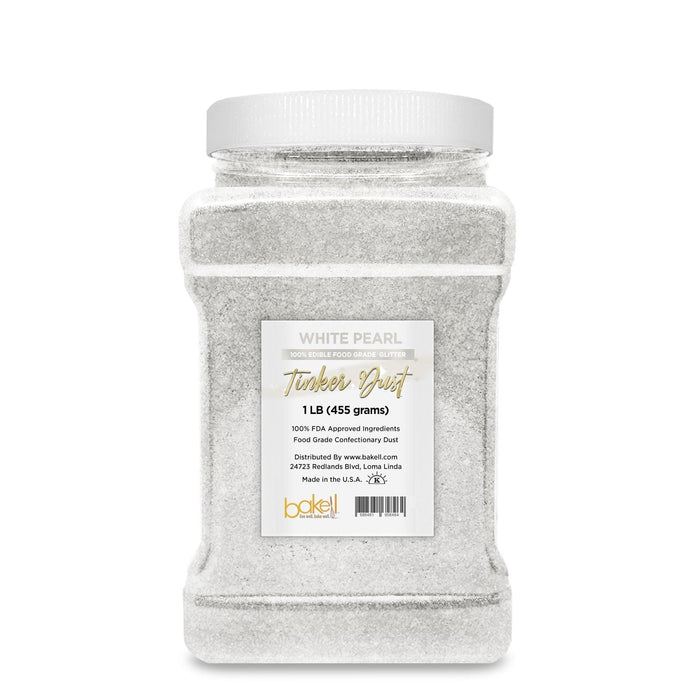 White Pearl Tinker Dust Food Grade Edible Glitter | Bulk Sizes-Brew Glitter®