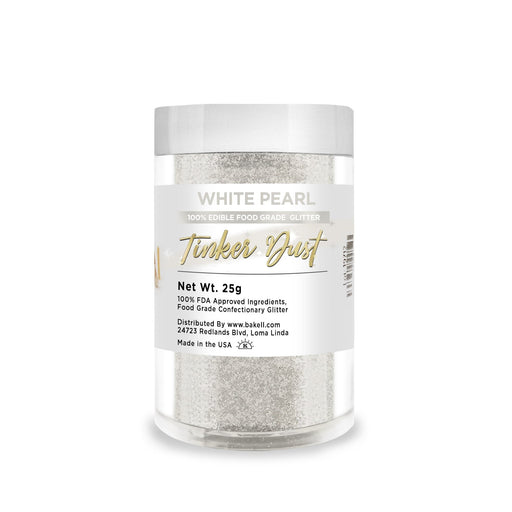 White Pearl Tinker Dust Food Grade Edible Glitter | Bulk Sizes-Brew Glitter®