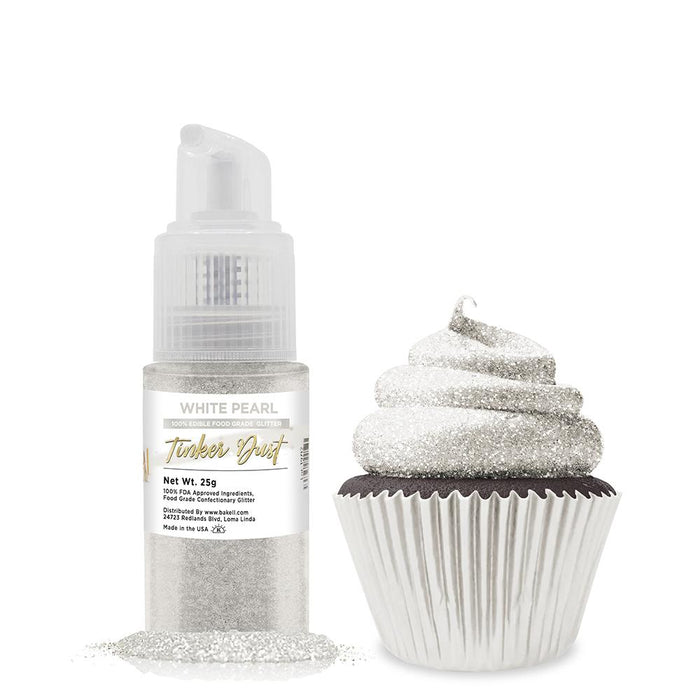 White Pearl Tinker Dust Spray Pump by the Case | Private Label-Brew Glitter®