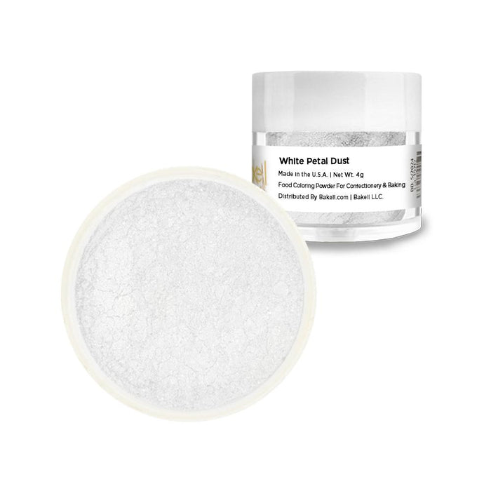 White Petal Dust Food Coloring Powder | 4 Gram Jar-Brew Glitter®