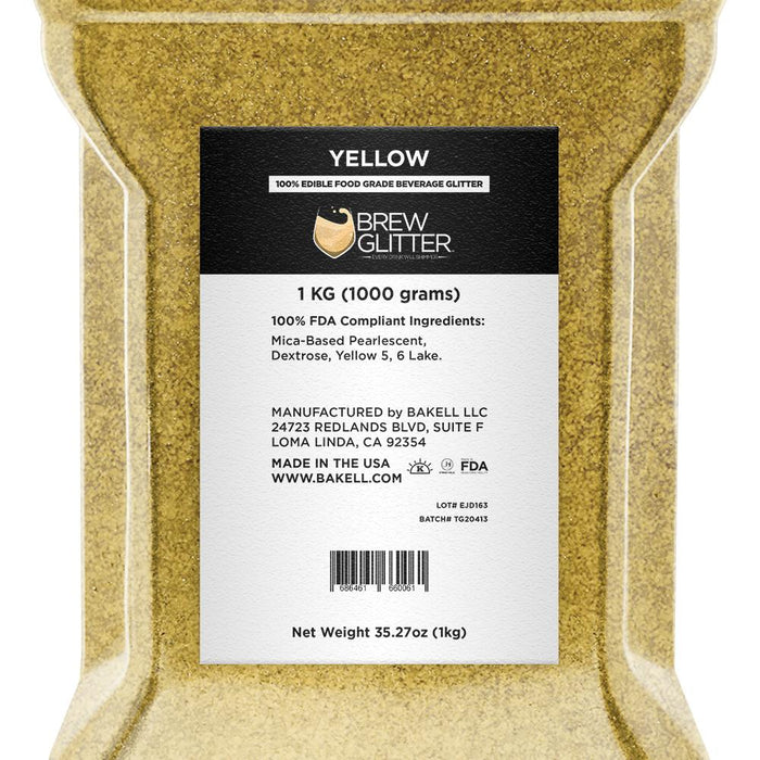 Yellow Brew Glitter | Bulk Sizes-Brew Glitter®