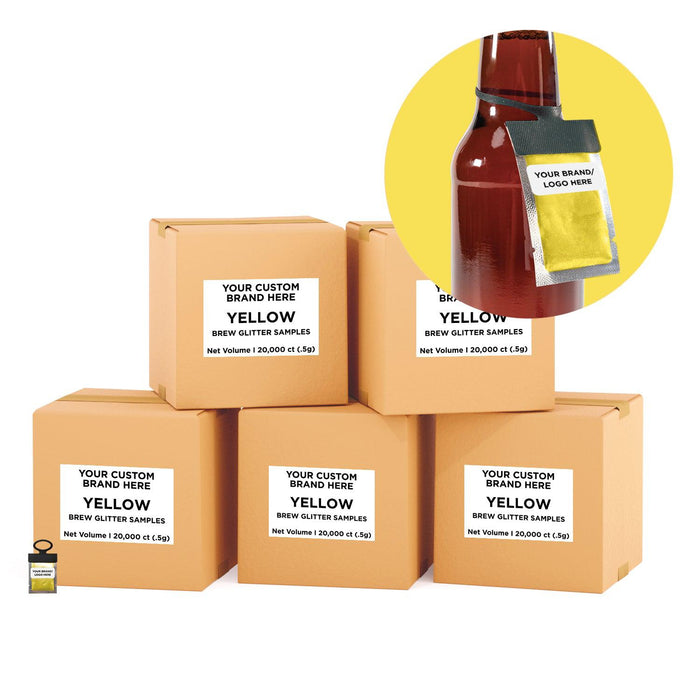 Yellow Brew Glitter® Necker | Private Label-Brew Glitter®