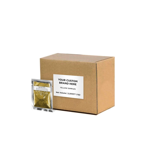 Yellow Brew Glitter Sample Packs by the Case | Private Label-Brew Glitter®