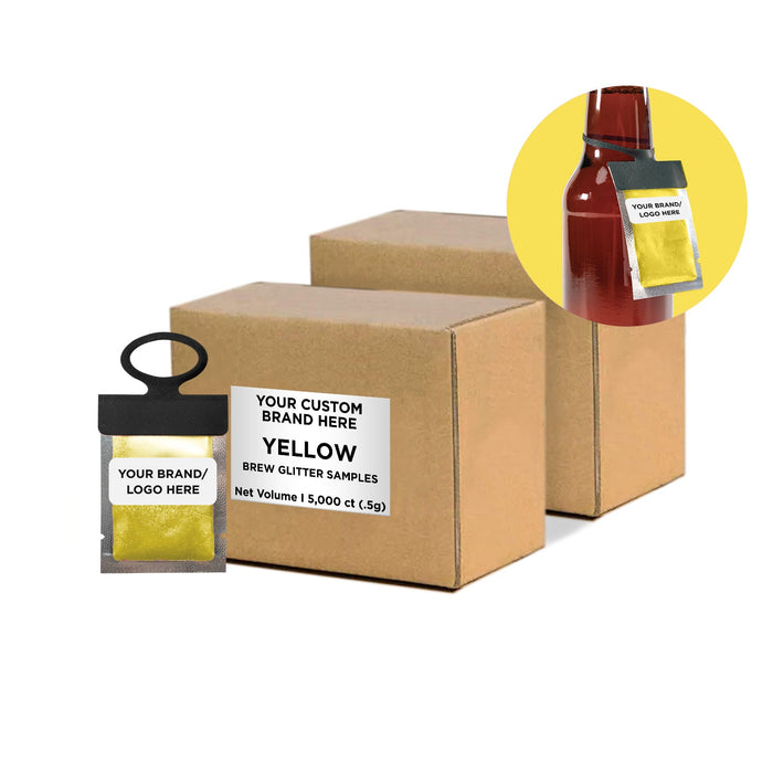 Yellow Brew Glitter® Necker | Private Label-Brew Glitter®