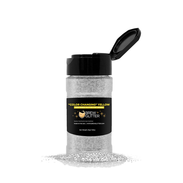 Yellow Color Changing Brew Glitter | 45g Shaker-Brew Glitter®