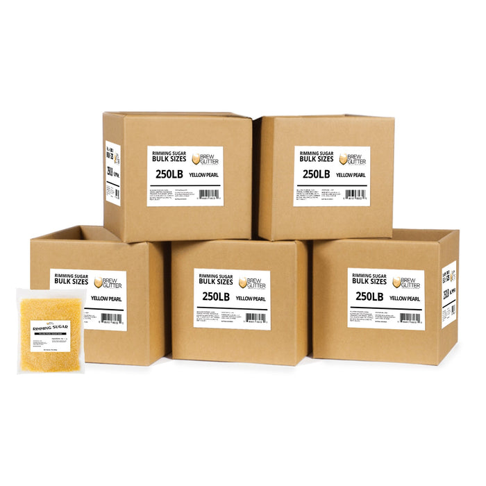 Yellow Pearl Cocktail Rimming Sugar | Bulk Sizes-Brew Glitter®