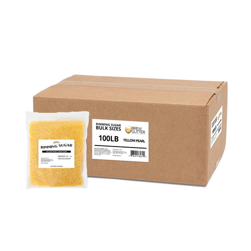 Yellow Pearl Cocktail Rimming Sugar | Bulk Sizes-Brew Glitter®